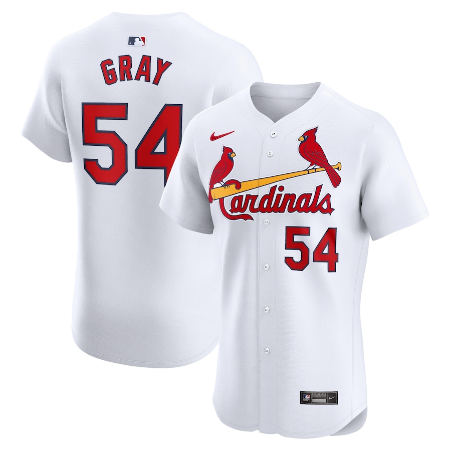 Men's St. Louis Cardinals Sonny Gray Nike White Home Elite Player Jersey - SUjersey01