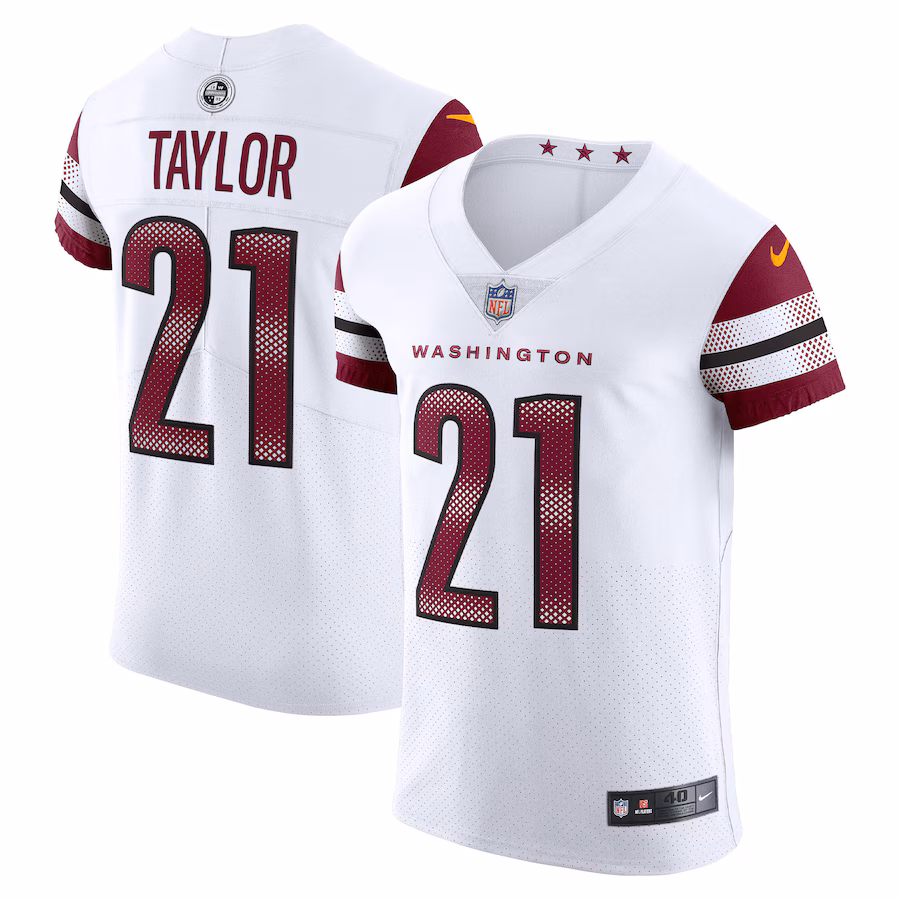 Men's Washington Commanders Sean Taylor Nike White Vapor Elite Retired Player Jersey - SUjersey01