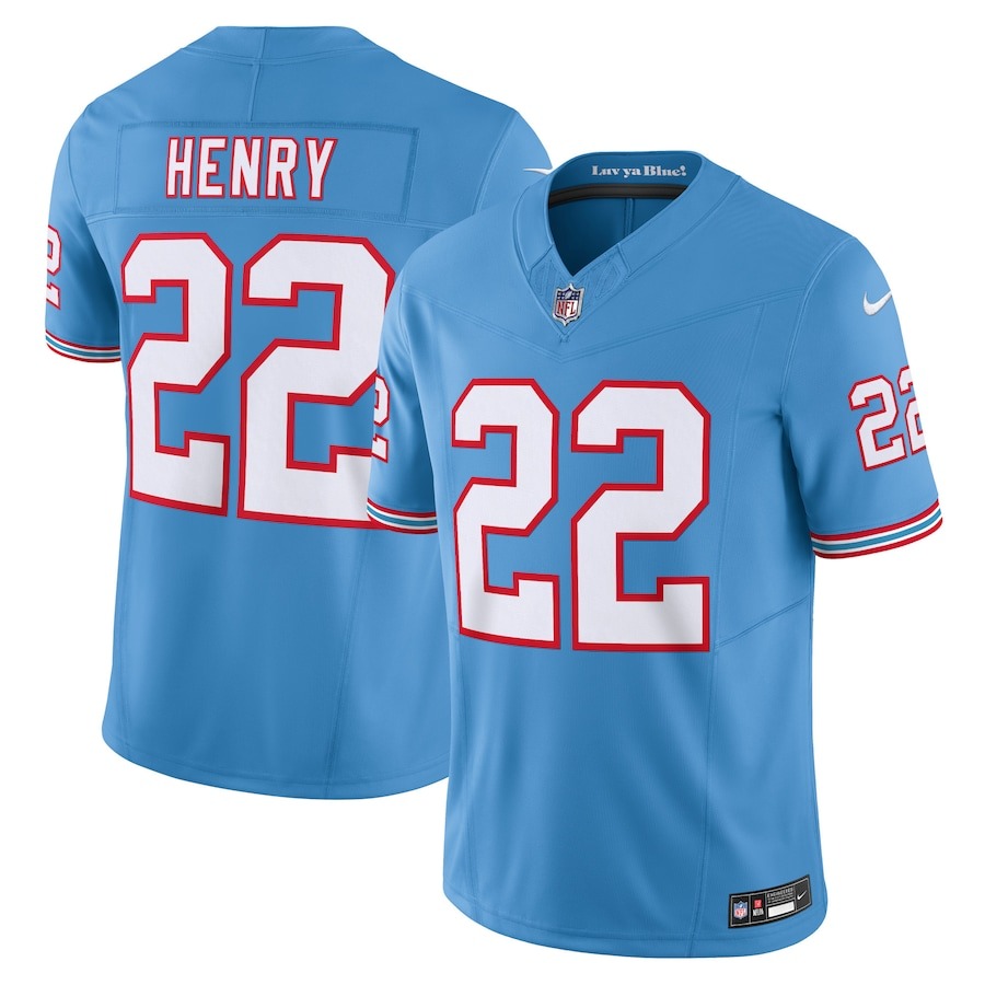 Men's Tennessee Titans Derrick Henry Nike Light Blue Vapor F.U.S.E. Limited Jersey - SUjersey01