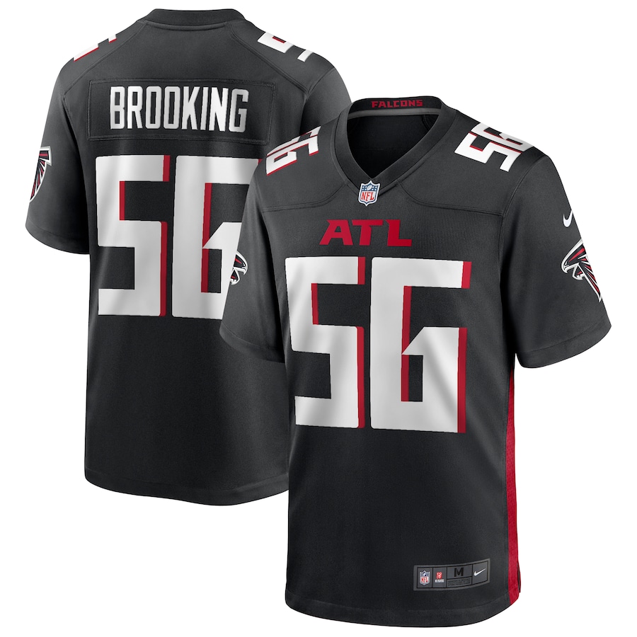 Men's Atlanta Falcons Keith Brooking Nike Black Game Retired Player Jersey - SUjersey01