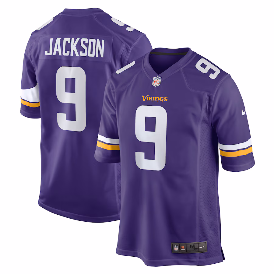 Men's Minnesota Vikings Trishton Jackson Nike Purple Game Jersey - SUjersey01