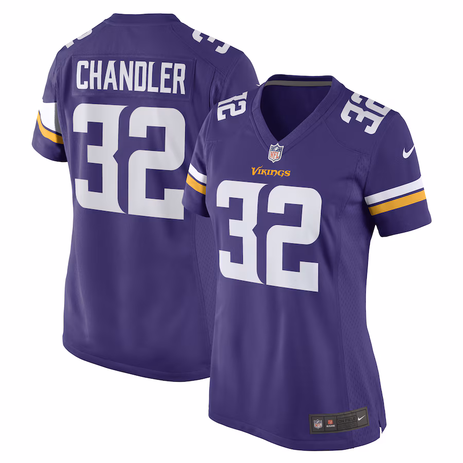 Women's Minnesota Vikings Ty Chandler Nike Purple Game Player Jersey - SUjersey01