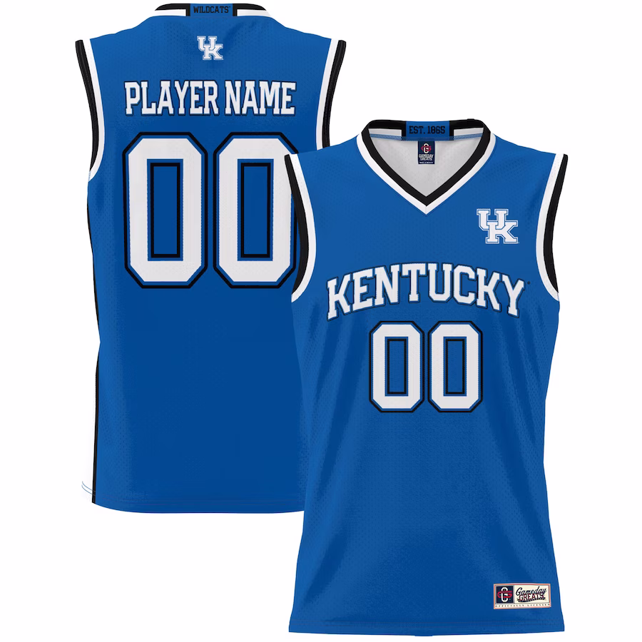 Kentucky Wildcats GameDay Greats Youth NIL Pick-A-Player Lightweight Basketball Jersey - Royal - SUjersey01