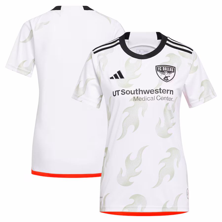 Women's FC Dallas adidas White 2023 Burn Baby Burn Replica Jersey - SUjersey01