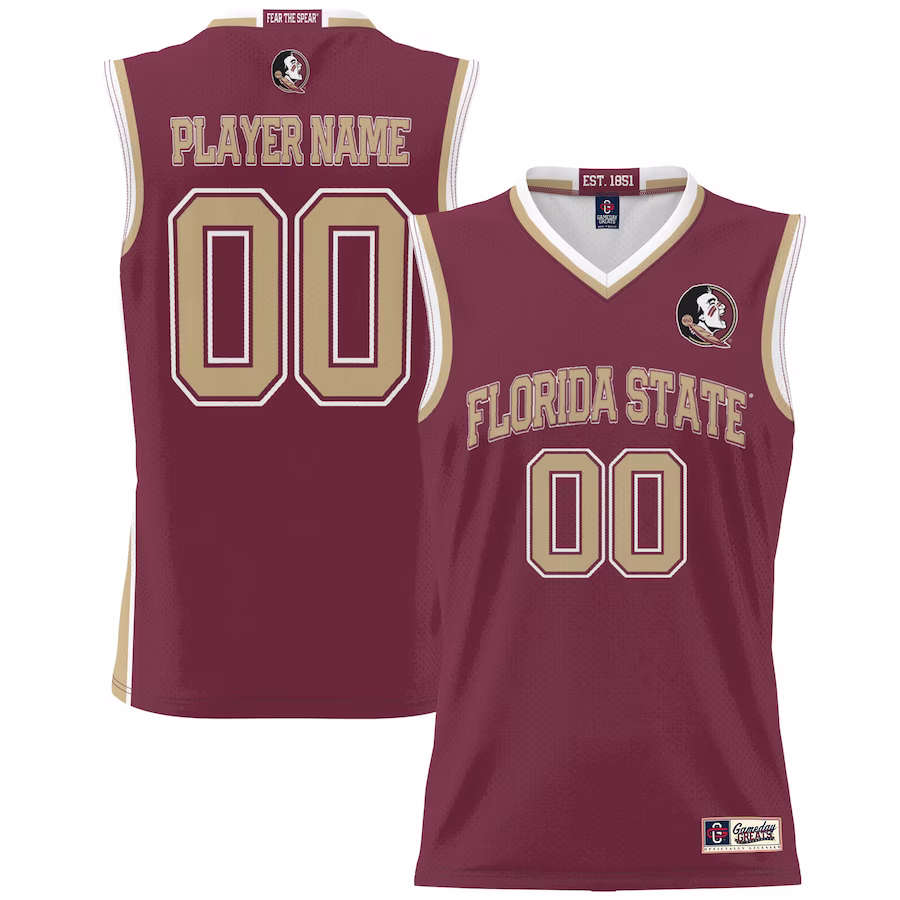Florida State Seminoles GameDay Greats Men's NIL Pick-A-Player Lightweight Basketball Jersey - Maroon - SUjersey01
