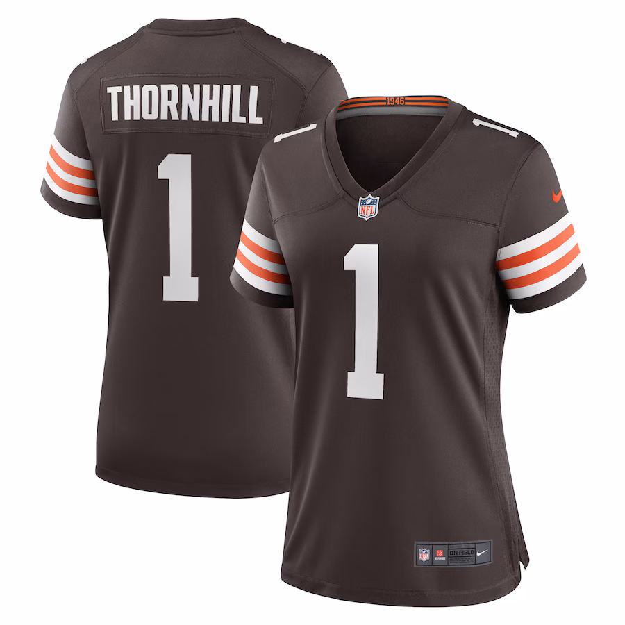 Women's Cleveland Browns Juan Thornhill Nike Brown Nike Women's All Player Jersey - SUjersey01