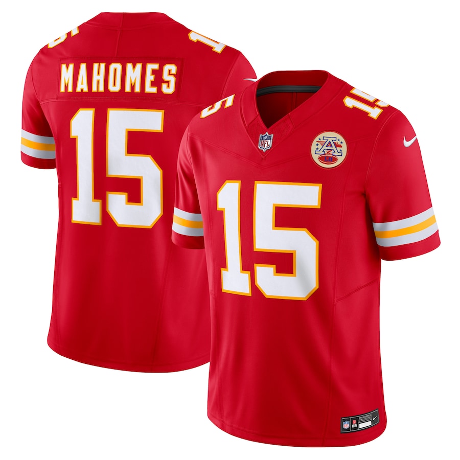 Men's Kansas City Chiefs Patrick Mahomes Nike Red Vapor F.U.S.E. Limited Jersey - SUjersey01