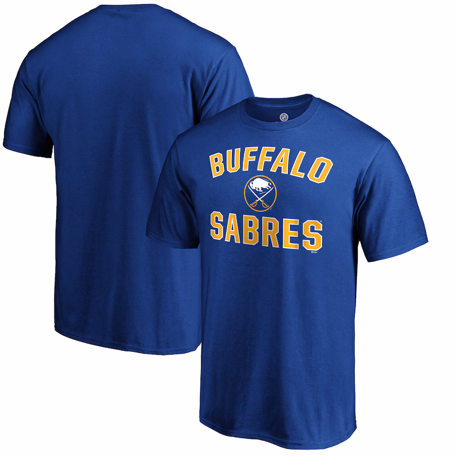 Men's Buffalo Sabres Royal Victory Arch T-Shirt - SUjersey01