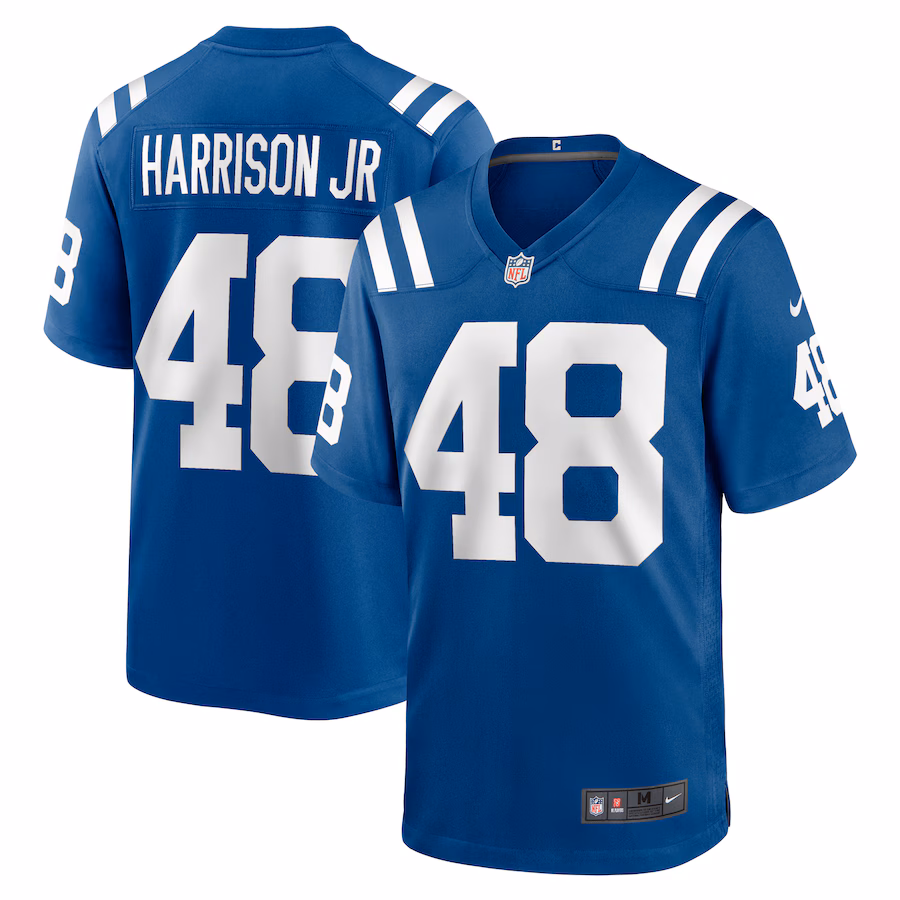 Men's Indianapolis Colts Ronnie Harrison Jr. Nike  Royal Team Game Jersey - SUjersey01