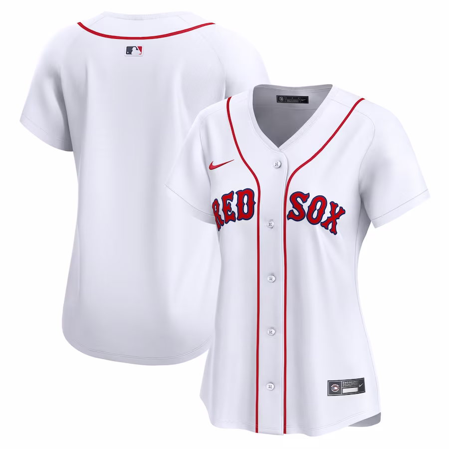 Women's Boston Red Sox Nike White Home Limited Jersey - SUjersey01