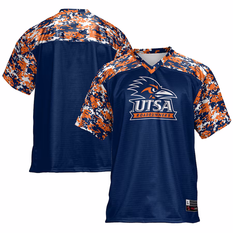 Men's GameDay Greats Navy UTSA Roadrunners Football Jersey - SUjersey01