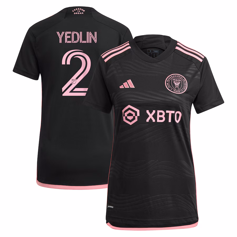 Women's Inter Miami CF DeAndre Yedlin adidas Black 2023 La Noche Replica Player Jersey - SUjersey01
