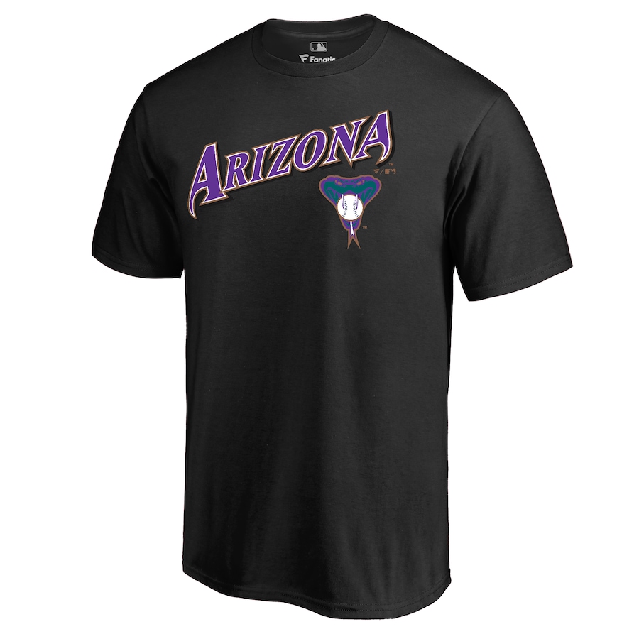 Men's Arizona Diamondbacks Black Cooperstown Collection Wahconah T-Shirt - SUjersey01