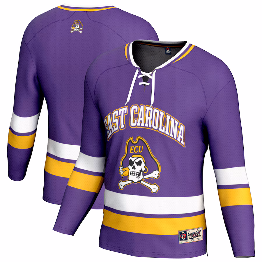 Unisex GameDay Greats Purple ECU Pirates Spirit Hockey Jersey - SUjersey01