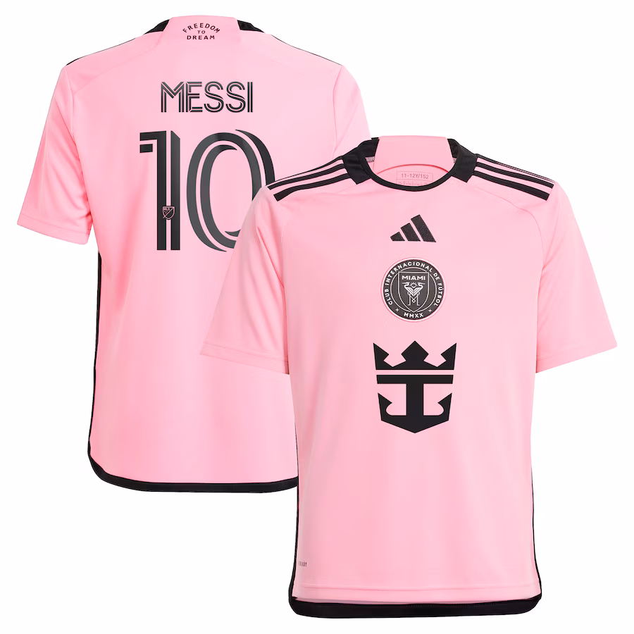 Youth Inter Miami CF Lionel Messi adidas Pink 2024 2getherness Replica Player Jersey - SUjersey01