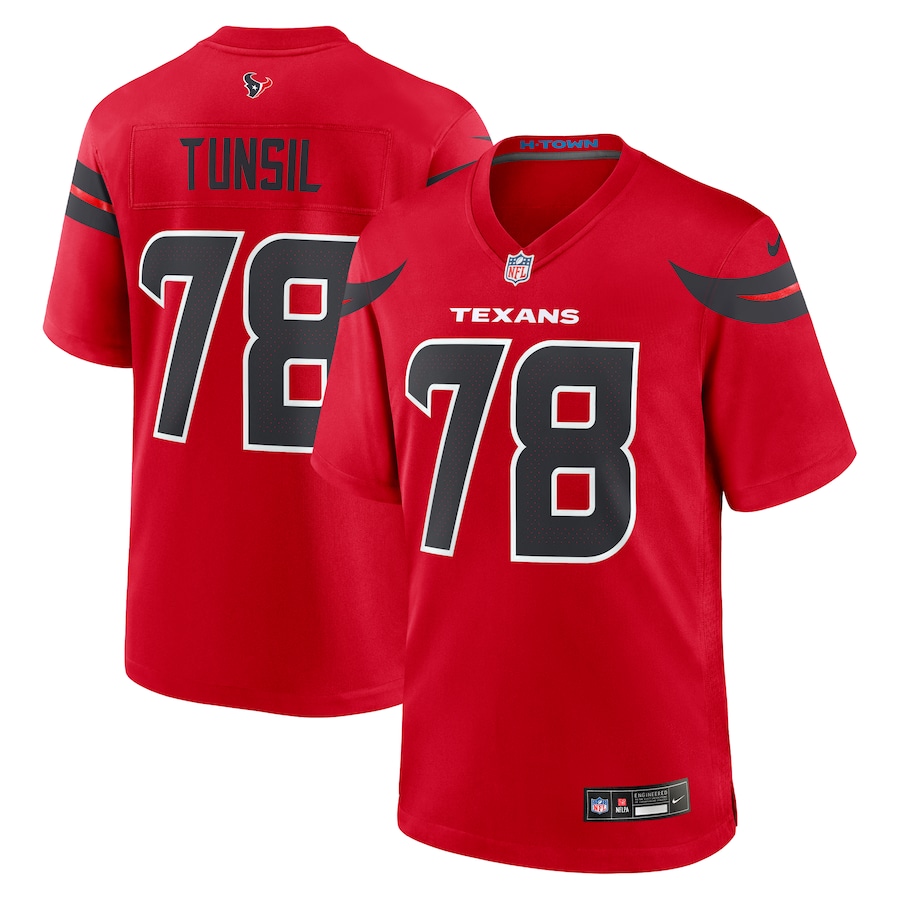 Men's Houston Texans Laremy Tunsil Nike Red Alternate Game Jersey - SUjersey01