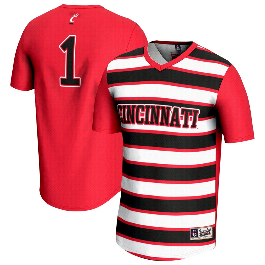 Youth GameDay Greats #1 Red Cincinnati Bearcats Lightweight Soccer Fashion Jersey - SUjersey01