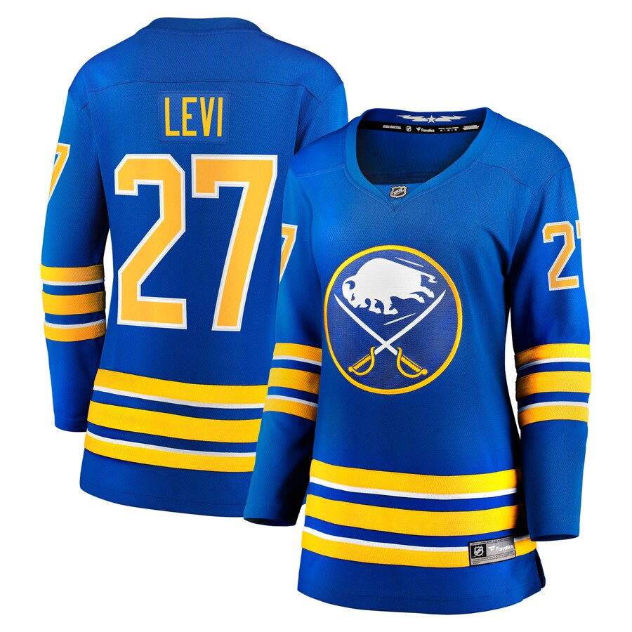 Women's Buffalo Sabres Devon Levi Fanatics Branded Royal Home Breakaway Player Jersey - SUjersey01