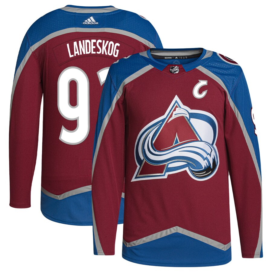 Men's Colorado Avalanche Gabriel Landeskog adidas Burgundy  Primegreen Authentic Pro Player Jersey - SUjersey01