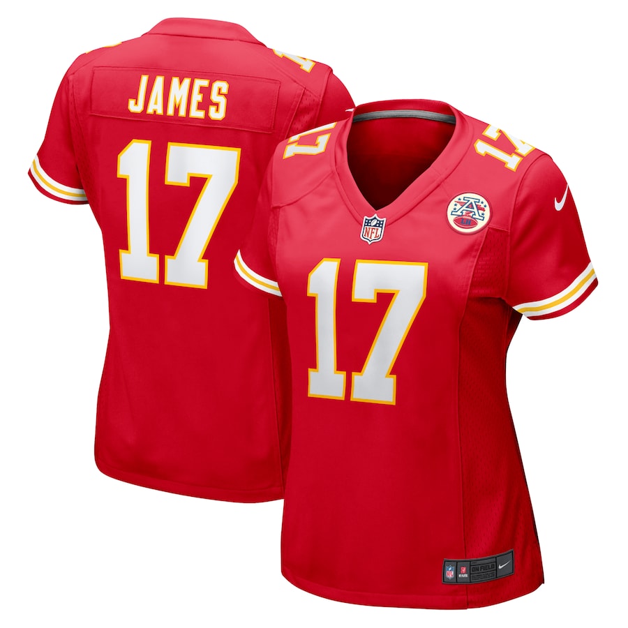 Women's Kansas City Chiefs Richie James Nike Red Game Jersey - SUjersey01