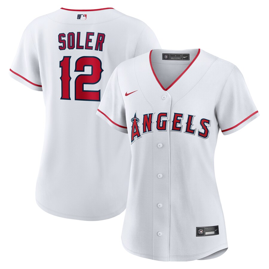 Women's Los Angeles Angels Jorge Soler Nike White Home Replica Jersey - SUjersey01