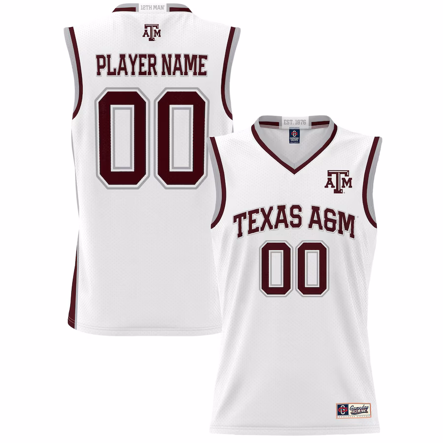 Texas A&M Aggies GameDay Greats Youth NIL Pick-A-Player Lightweight Basketball Jersey - Navy - SUjersey01