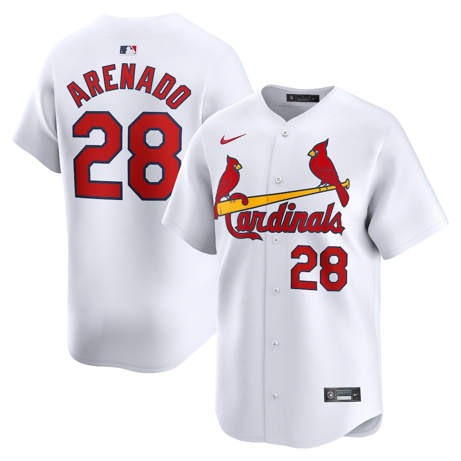 Youth St. Louis Cardinals Nolan Arenado Nike White Home Limited Player Jersey - SUjersey01