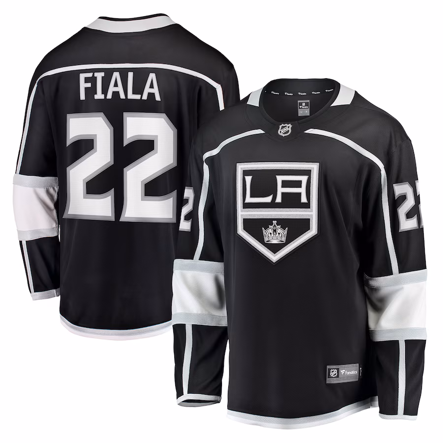 Men's Los Angeles Kings Kevin Fiala Fanatics Black Home Breakaway Player Jersey - SUjersey01