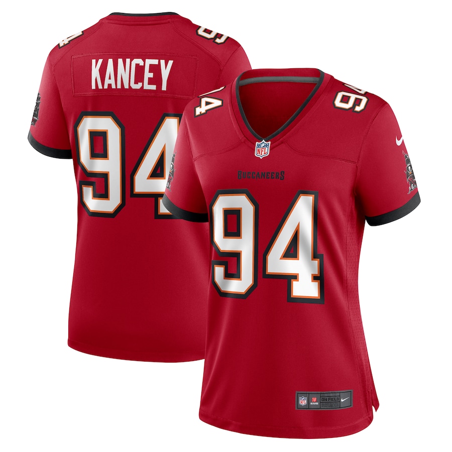 Women's Tampa Bay Buccaneers Calijah Kancey Nike  Red  Game Jersey - SUjersey01