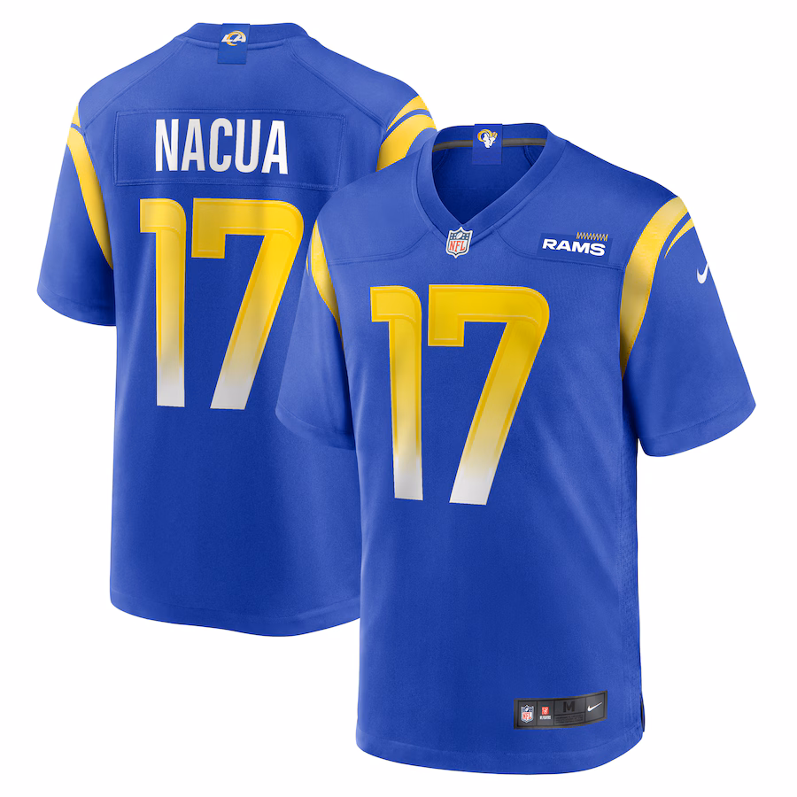 Men's Los Angeles Rams Puka Nacua Nike Royal Home Game Jersey - SUjersey01
