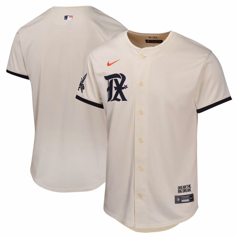 Youth Texas Rangers Nike Natural City Connect Limited Jersey - SUjersey01