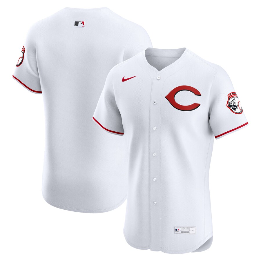 Men's Cincinnati Reds Nike White Alternate 2 Elite Jersey - SUjersey01