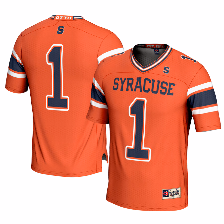 Youth GameDay Greats #1 Orange Syracuse Orange Football Jersey - SUjersey01