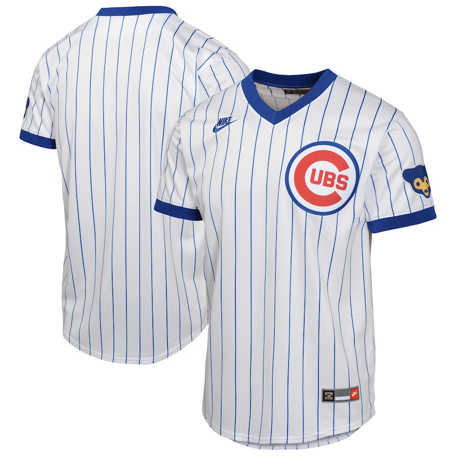 Youth Chicago Cubs Nike White Limited Cooperstown Collection Jersey - SUjersey01