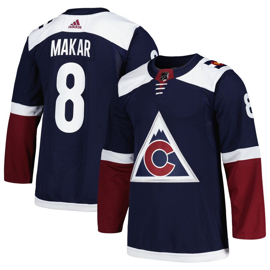 Men's Colorado Avalanche Cale Makar adidas Navy Alternate Primegreen Authentic Pro Player Jersey - SUjersey01