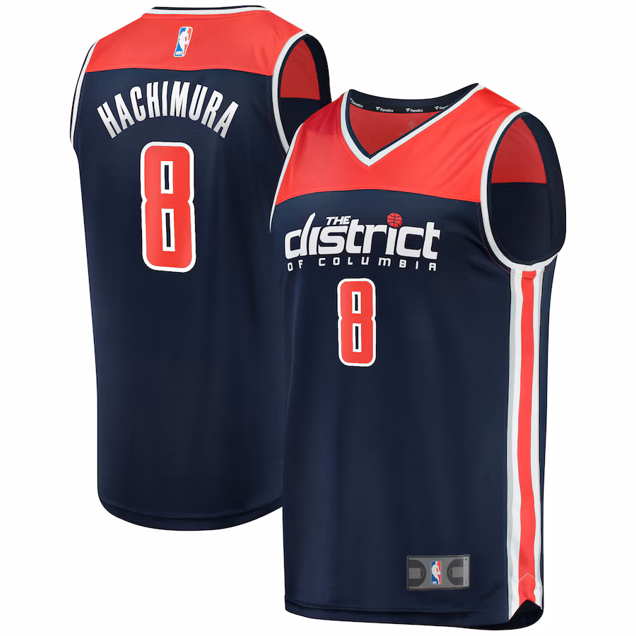 Youth Washington Wizards Rui Hachimura Fanatics Navy Fast Break Replica Player Team Jersey - Statement Edition - SUjersey01