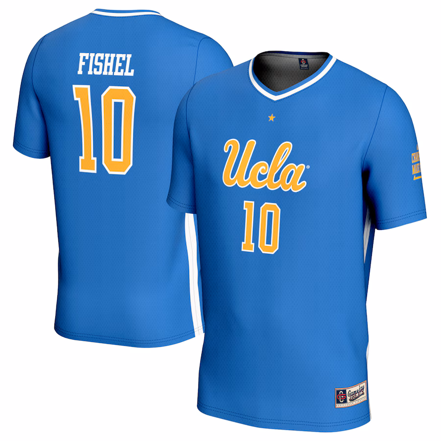 Youth GameDay Greats Mia Fishel Blue UCLA Bruins Women's Soccer Lightweight Fashion Jersey - SUjersey01