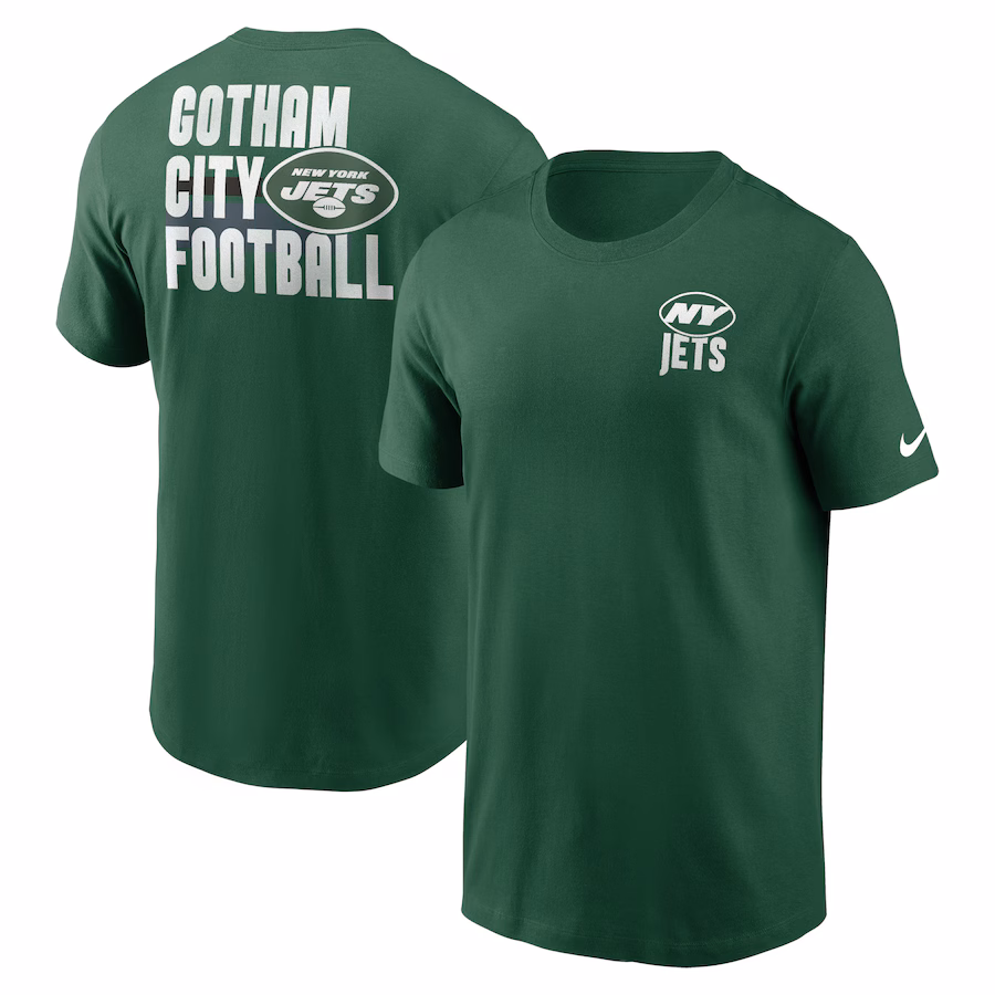 Men's New York Jets Nike Kelly Green Rewind Logo Essential T-Shirt - SUjersey01