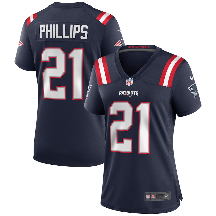 Women's New England Patriots Adrian Phillips Nike Navy Game Jersey - SUjersey01