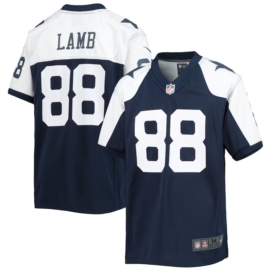 Youth Dallas Cowboys CeeDee Lamb Nike Navy Alternate Team Game Jersey - SUjersey01