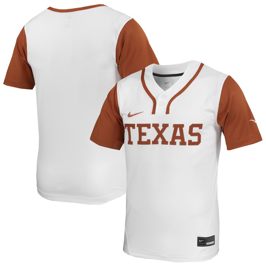 Men's Nike White Texas Longhorns Replica Softball Jersey - SUjersey01