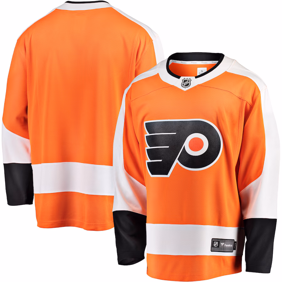 Men's Philadelphia Flyers Fanatics Orange Breakaway Home Jersey - SUjersey01