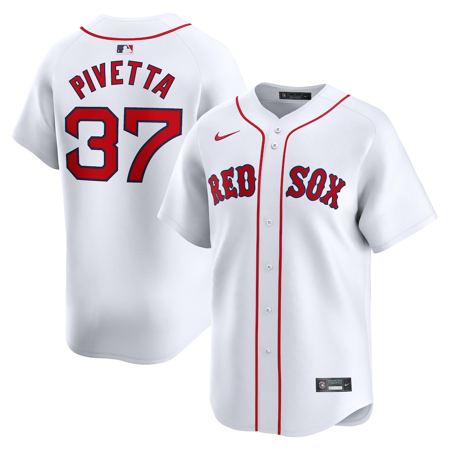 Men's Boston Red Sox Nick Pivetta Nike White Home Limited Player Jersey - SUjersey01