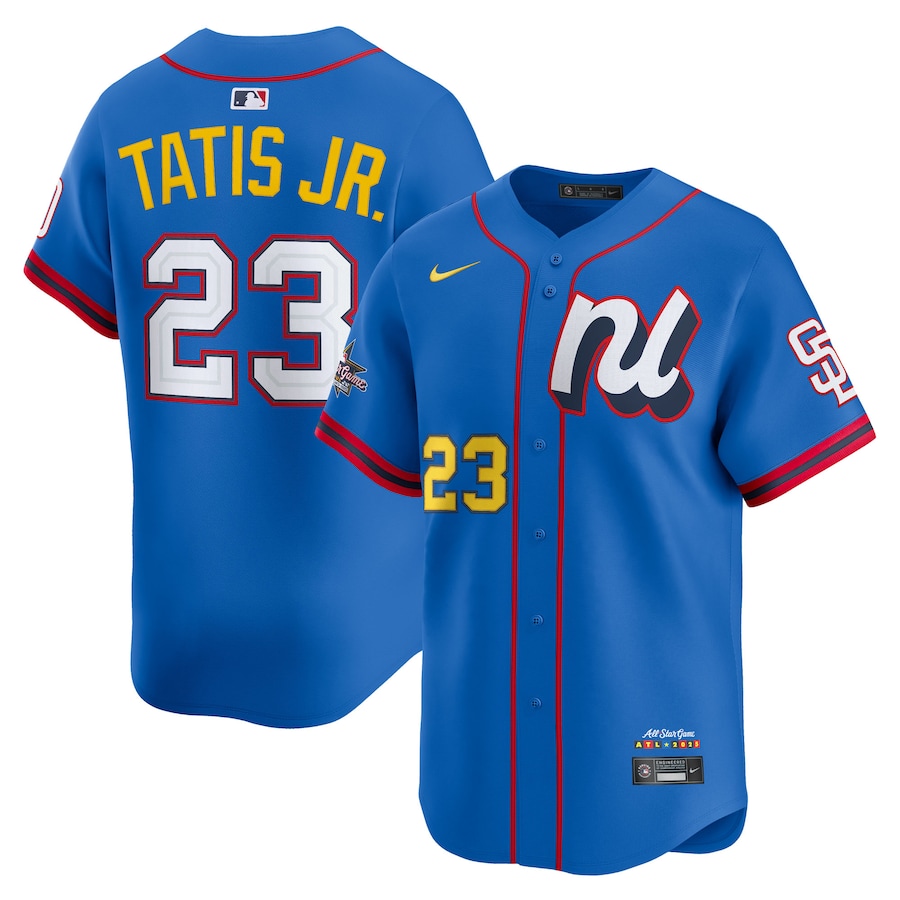 Men's National League Fernando Tatis Jr. Nike Blue 2025 All-Star Edition Limited Player Jersey - SUjersey01