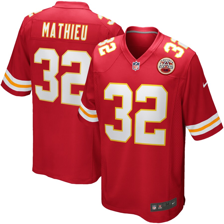 Men's Kansas City Chiefs Tyrann Mathieu Nike Red Game Player Jersey - SUjersey01