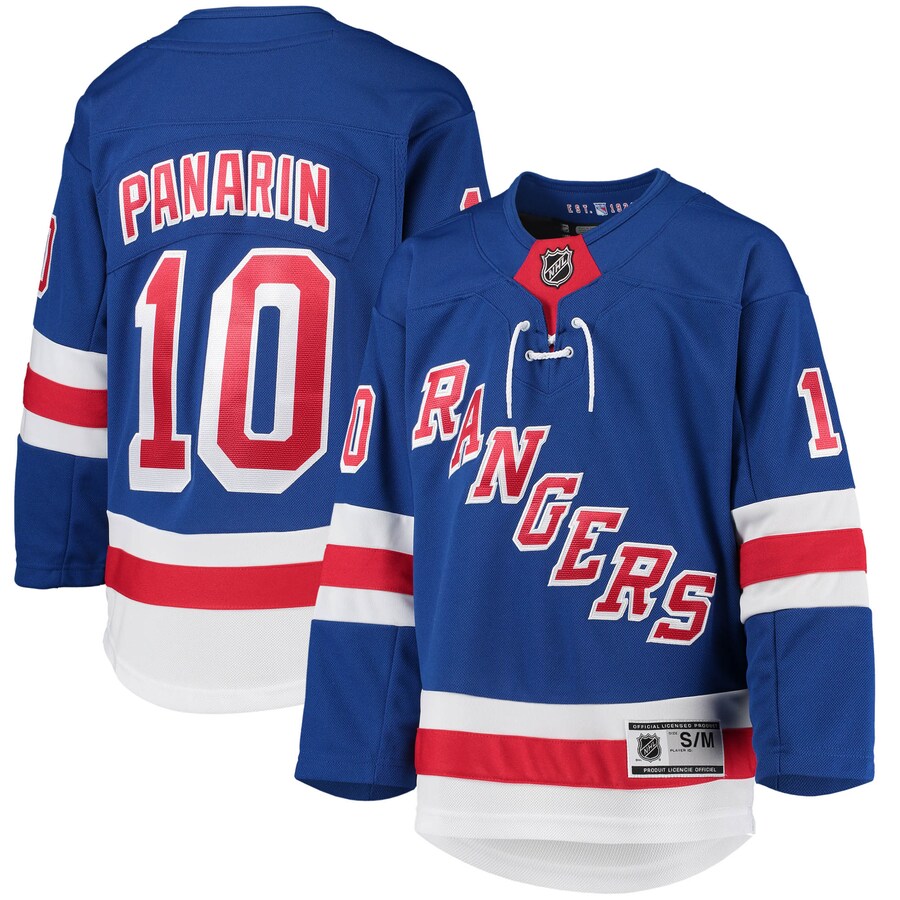 Youth New York Rangers Artemi Panarin Blue Home Premier Player Jersey - SUjersey01