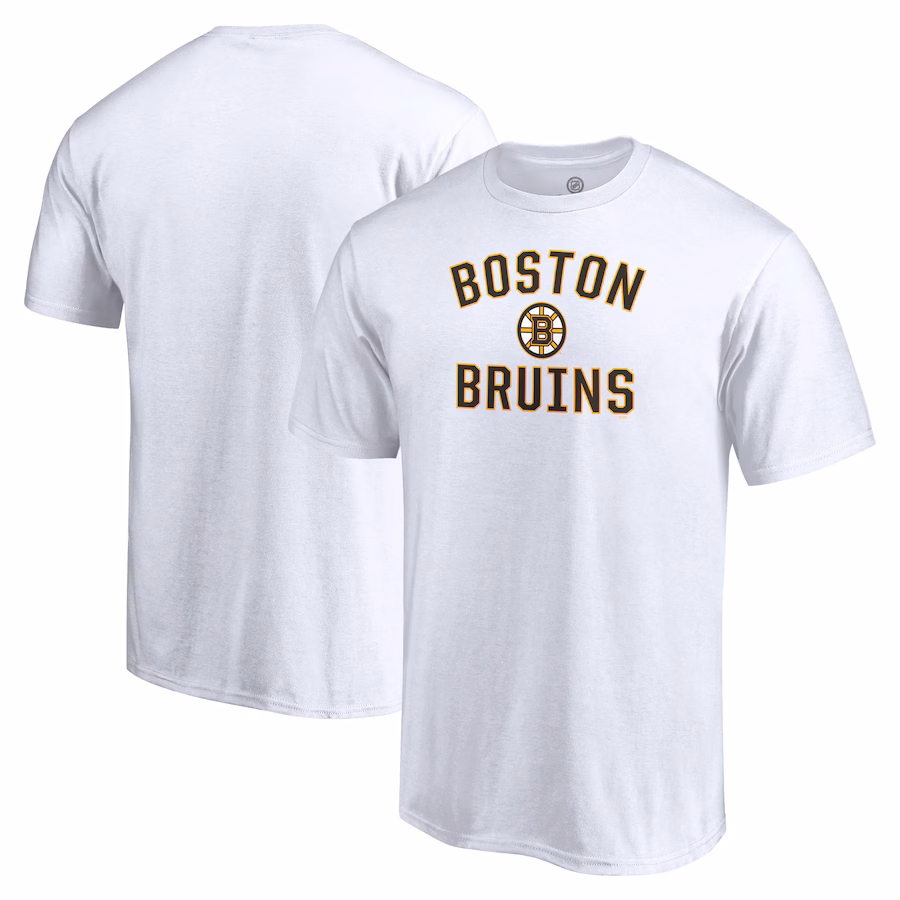 Men's Boston Bruins White Victory Arch T-Shirt - SUjersey01