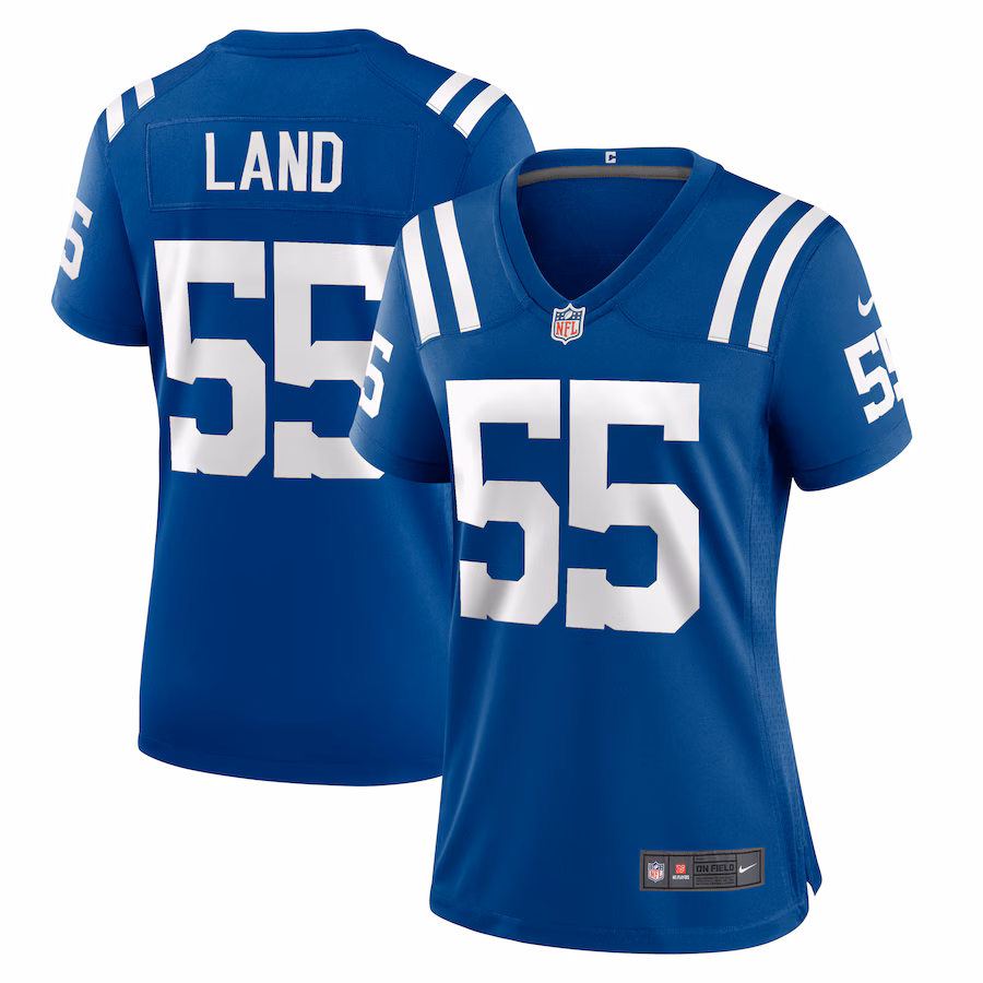 Women's Indianapolis Colts Isaiah Land Nike  Royal Team Game Jersey - SUjersey01