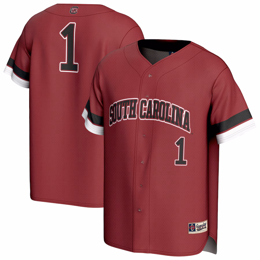 Unisex GameDay Greats  Garnet South Carolina Gamecocks Pick-A-Player Baseball Fashion Jersey - SUjersey01