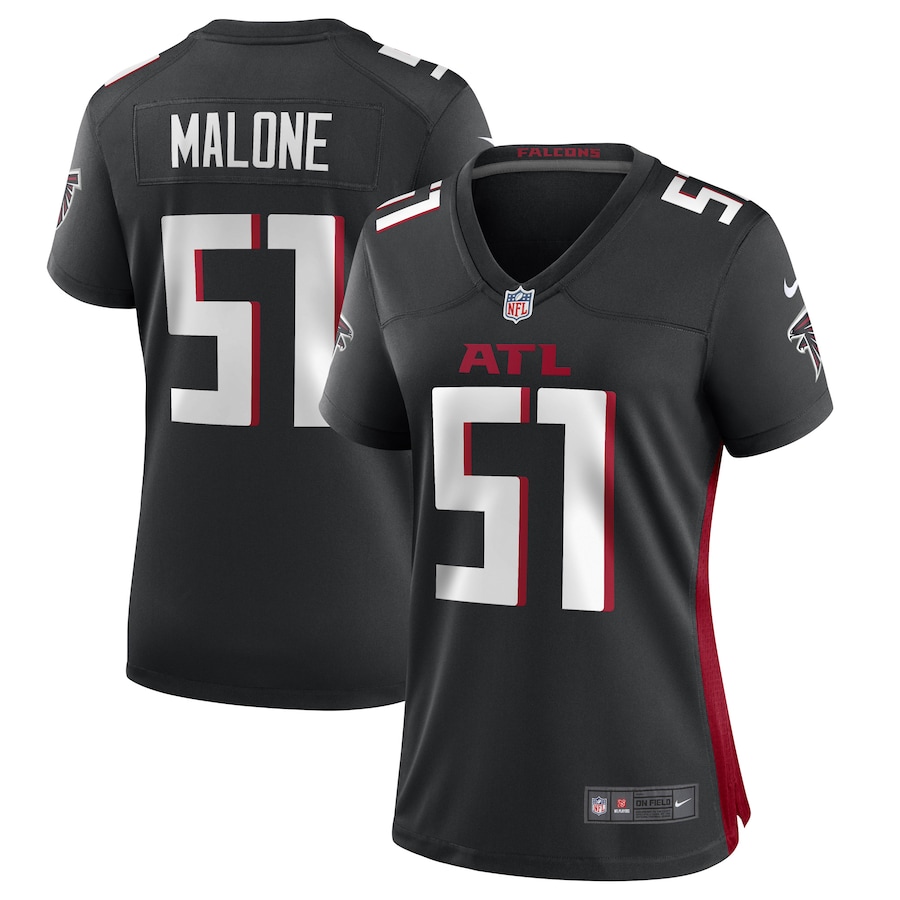 Women's DeAngelo Malone Atlanta Falcons Nike Black Game Player Jersey - SUjersey01